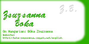 zsuzsanna boka business card
